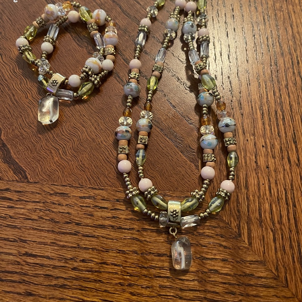 Vintage Sarah Coventry 1950 Matching Necklace and Bracelet